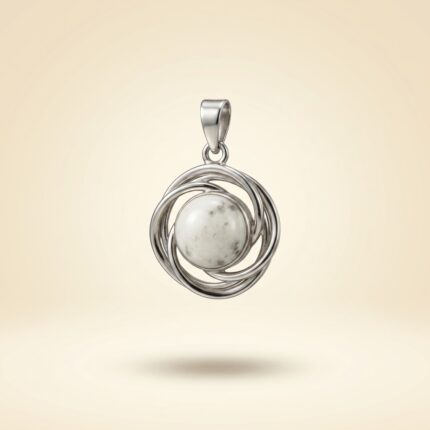 Selenite Swirl Pendant
