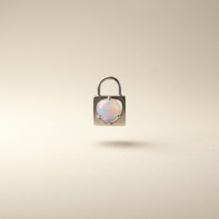Moonstone Lock Pendant
