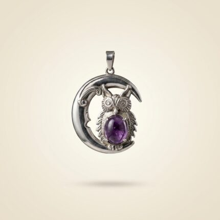 Amethyst Moon Pendant