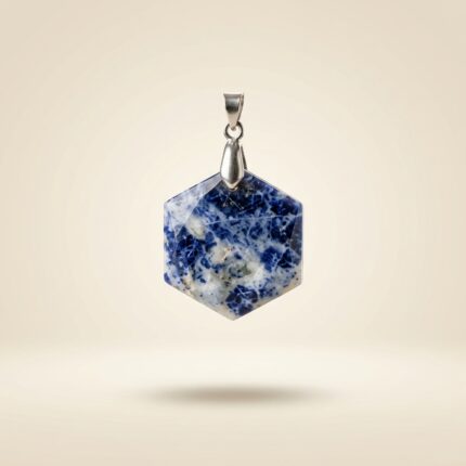 : Lapis Lazuli Hexagon Pendant