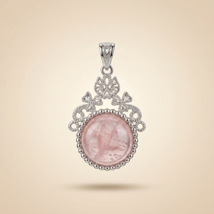 Rose Quartz Round Pendant