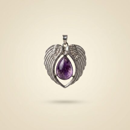 Amethyst Angel Wing Pendant