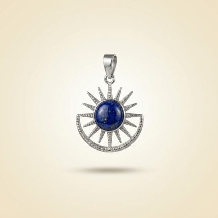 Lapis Lazuli Sun & Moon Pendant