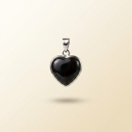 Black Tourmaline Heart Pendant