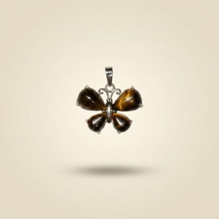 Tiger Eye Butterfly Pendant