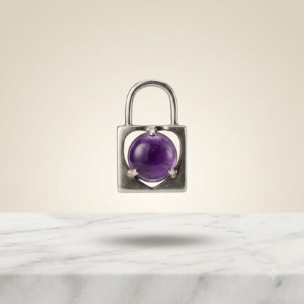 Amethyst Square Crystal Pendant