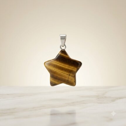 Tiger Eye Star Crystal Pendant