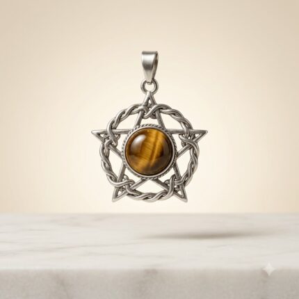 Tiger Eye Star Crystal Pendant