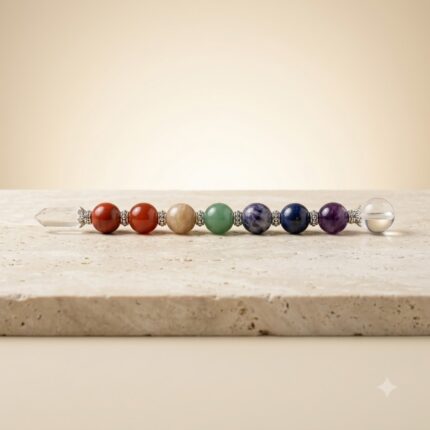 7 Chakra Ball Healing Crystal Wand