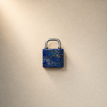 Lapis Lazuli Gemstone Padlock Pendant