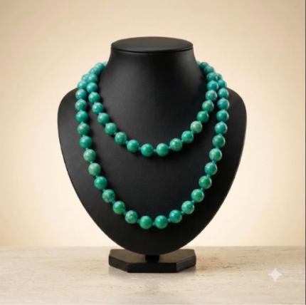 Double-Strand Beaded Necklace.