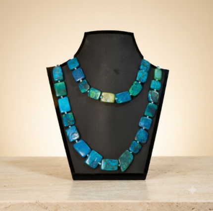 Chunky Natural Gemstone Layered Strand Necklace