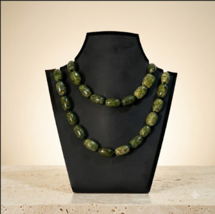 Serpentine Stone Bead Necklace