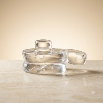 Crystal Quartz Shiva Lingam