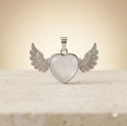 Angel Wing Heart Pendant