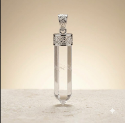 Clear Quartz Pencil Point Pendant