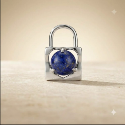 Lapis Lazuli Padlock Charm/Pendant